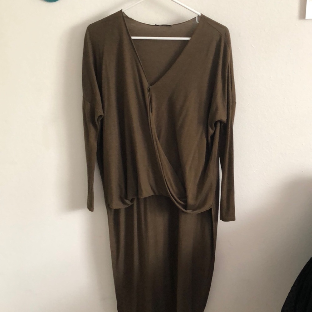 Zara Faux Wrap Blouse with long ‘train’